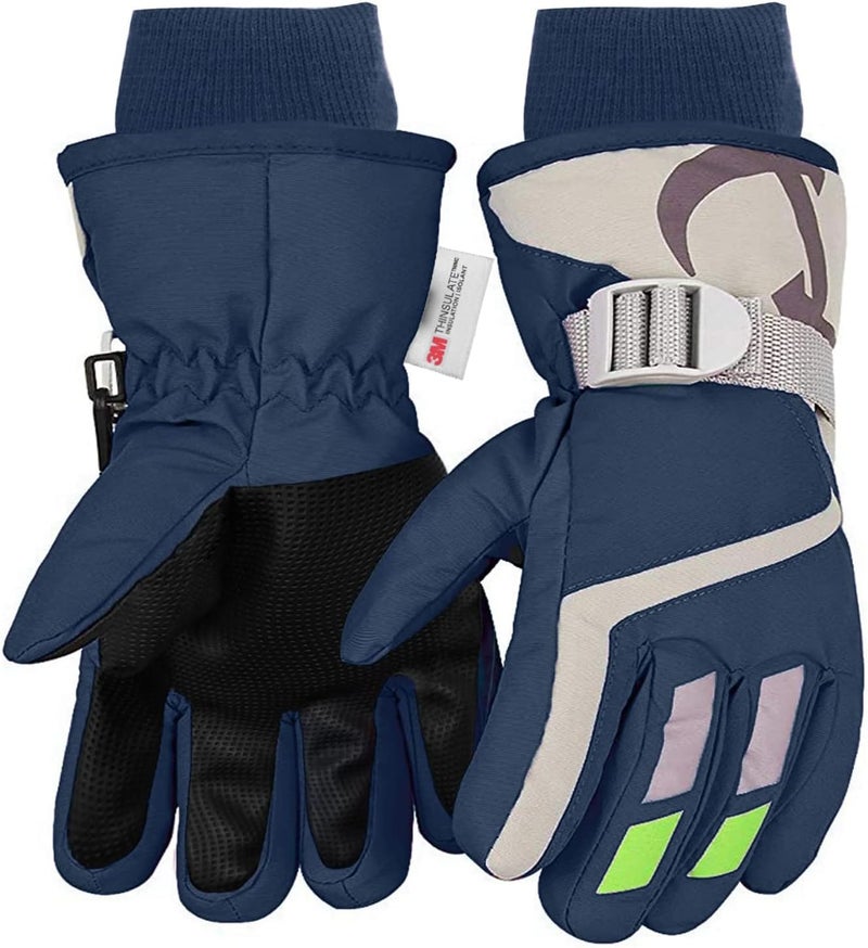 7-Mi Kids Winter Warm Water-Resistant Gloves for Skiing/Snowboarding/Cycling/Riding Outdoor Activities Children Mittens - Image 1